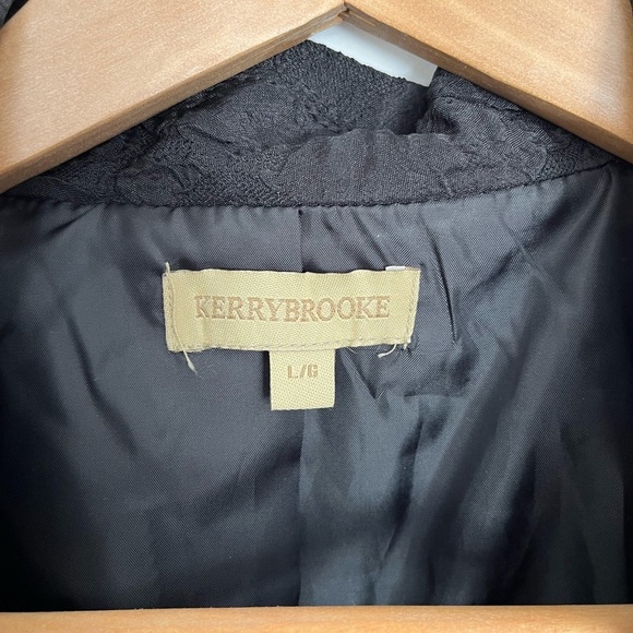 KerryBrooke black crinkled blazer size large - Picture 4 of 7